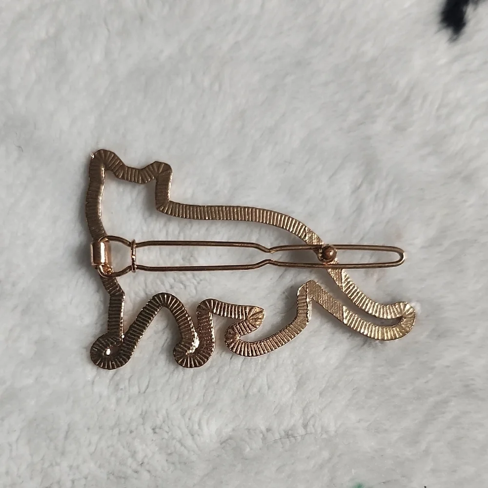 Gold Cat Hair Clip